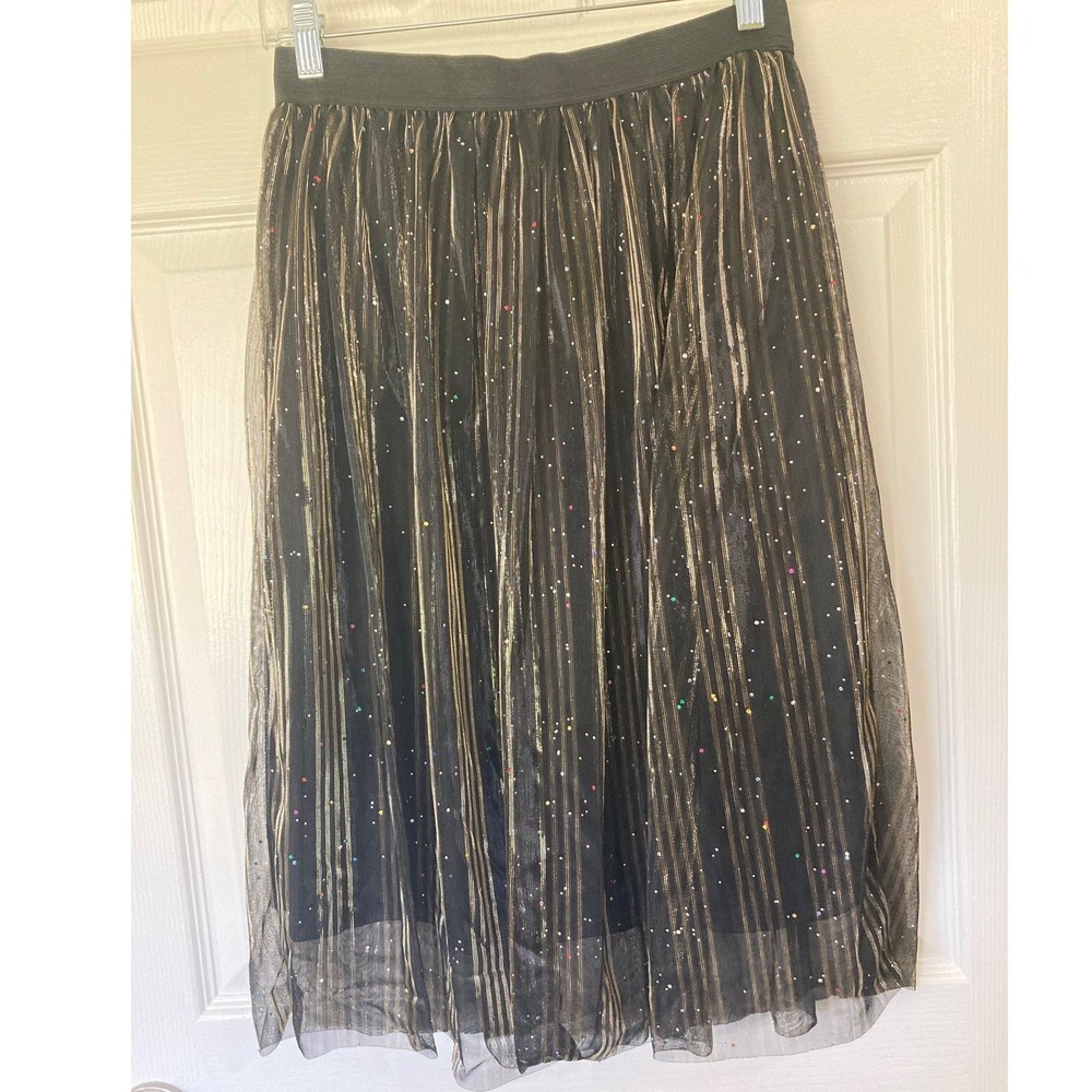 Oddi Tulle Skirt Large Metallic Glitter Fairycore, Whimsigoth Festive Party USA